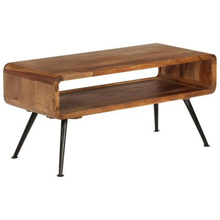 Table Basse Bois Massif 95X40X45 Cm