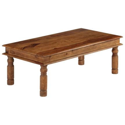 Table Basse Bois Massif 110X60X40 Cm
