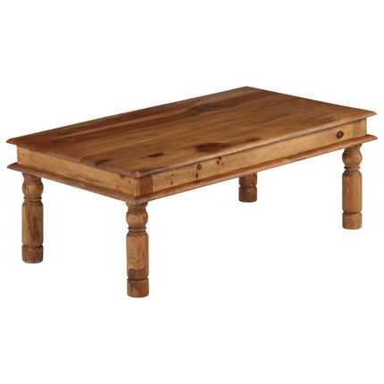 Table Basse Bois Massif 110X60X40 Cm