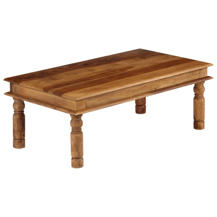 Table Basse Bois Massif 110X60X40 Cm