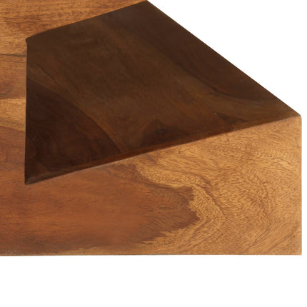 Table Basse Bois Massif 90X60X30 Cm