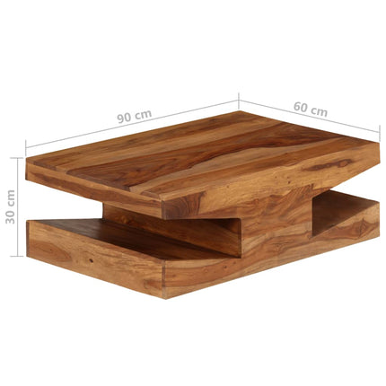 Table Basse Bois Massif 90X60X30 Cm