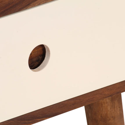 Table De Chevet Bois Massif De Sesham 45 X 30 X 45 Cm