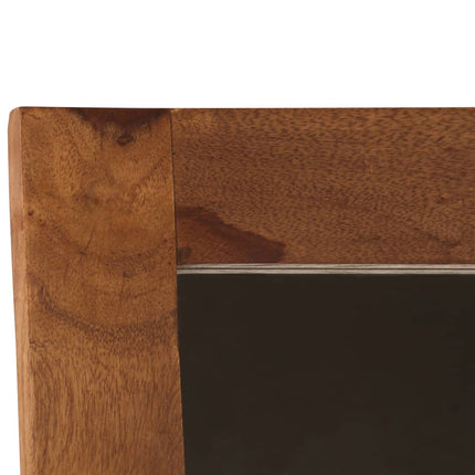 Miroir Cosmétique Avec 2 Tiroirs Bois Solide De Sesham