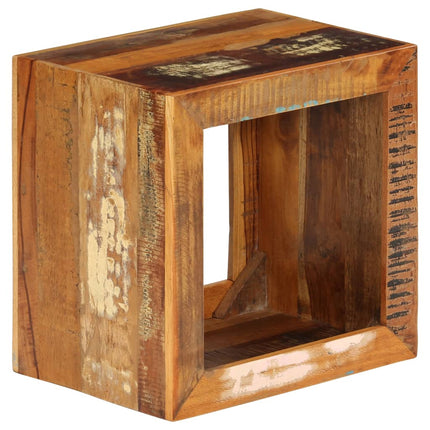 Tabouret 40X30X40 Cm Bois De Récupération Solide