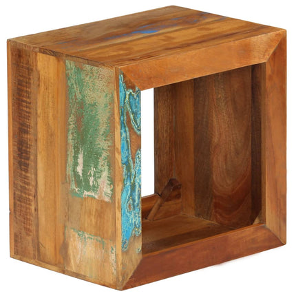Tabouret 40X30X40 Cm Bois De Récupération Solide