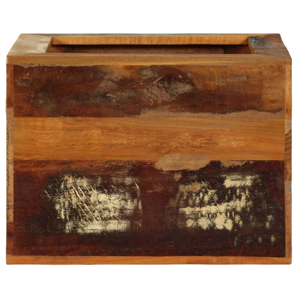 Tabouret 40X30X40 Cm Bois De Récupération Solide