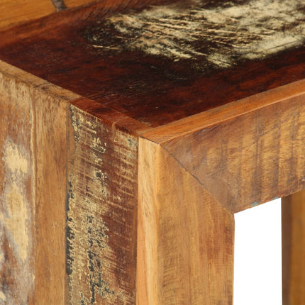 Tabouret 40X30X40 Cm Bois De Récupération Solide
