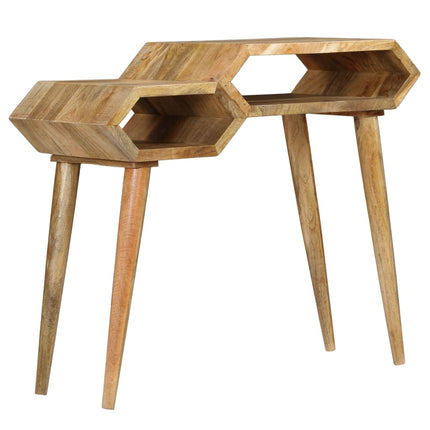 Table Console Bois De Manguier Massif 90 X 35 X 76 Cm