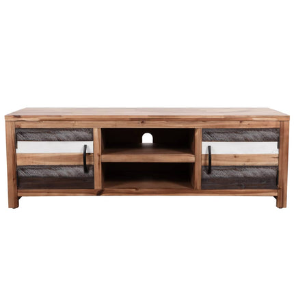 Meuble Tv Bois Massif D'acacia 120 X 35 X 40 Cm