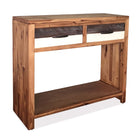 Table Console Bois D'acacia Massif 86 X 30 X 75 Cm
