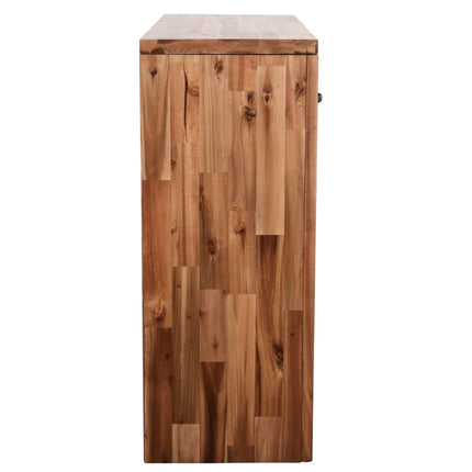 Table Console Bois D'acacia Massif 86 X 30 X 75 Cm