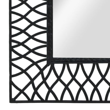 Miroir Mural Arqué Noir