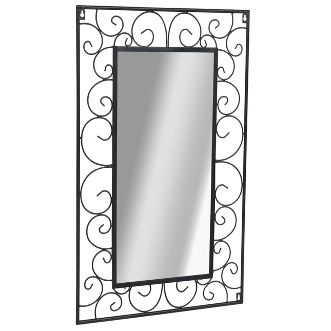 Miroir Mural Rectangulaire Noir