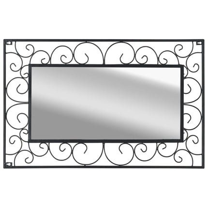 Miroir Mural Rectangulaire Noir