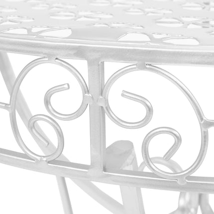 Table D'appoint Vintage Demi-Ronde Métal 72X36X74 Cm É