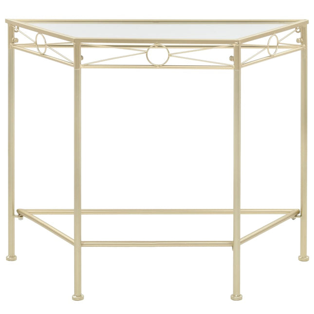 Table D'appoint Style Vintage Métal 87 X 34 X 73 Cm