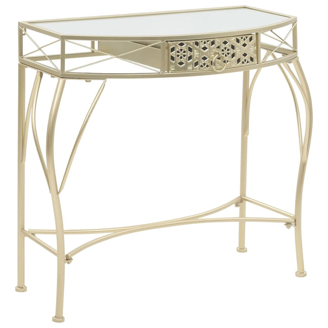 Table D'appoint Style Français Métal 82 X 39 X 76 Cm