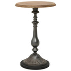 Table D'appoint Bois De Sapin Massif 40 X 64 Cm Marron