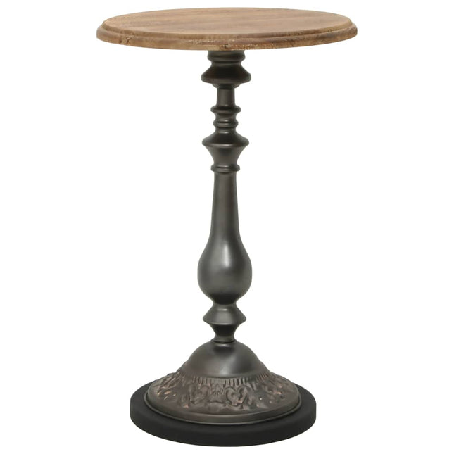 Table D'appoint Bois De Sapin Massif 40 X 64 Cm Marron