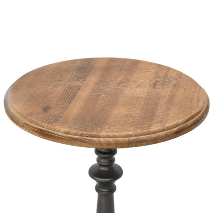 Table D'appoint Bois De Sapin Massif 40 X 64 Cm Marron