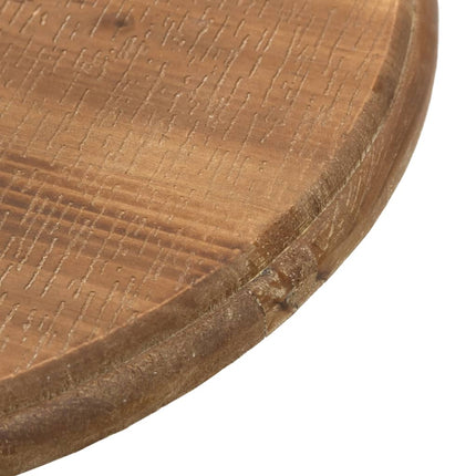 Table D'appoint Bois De Sapin Massif 40 X 64 Cm Marron