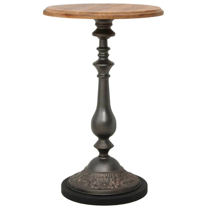Table D'appoint Bois De Sapin Massif 40 X 64 Cm Marron