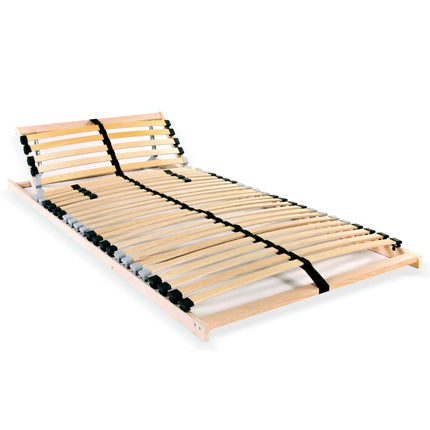 Sommier À Lattes Sans Matelas Avec 28 Lattes 7 Zones