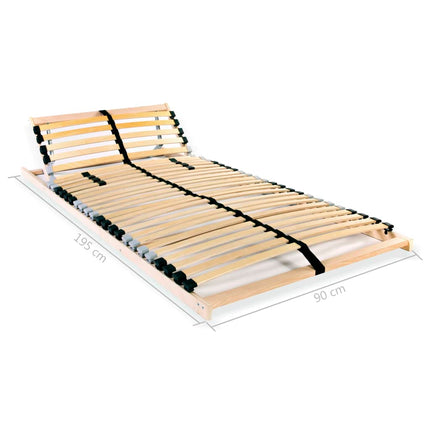 Sommier À Lattes Sans Matelas Avec 28 Lattes 7 Zones