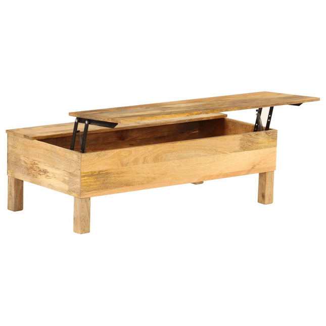 Table Basse Bois De Manguier Massif 110X55X35 Cm