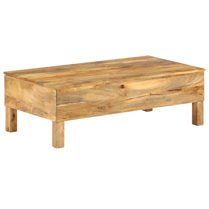 Table Basse Bois De Manguier Massif 110X55X35 Cm