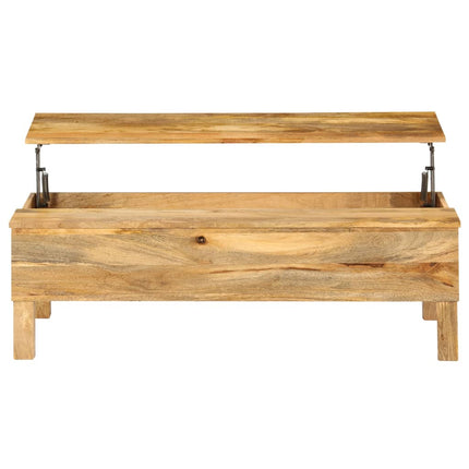Table Basse Bois De Manguier Massif 110X55X35 Cm