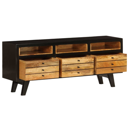 Meuble Tv Bois De Manguier Massif 120X30X50 Cm