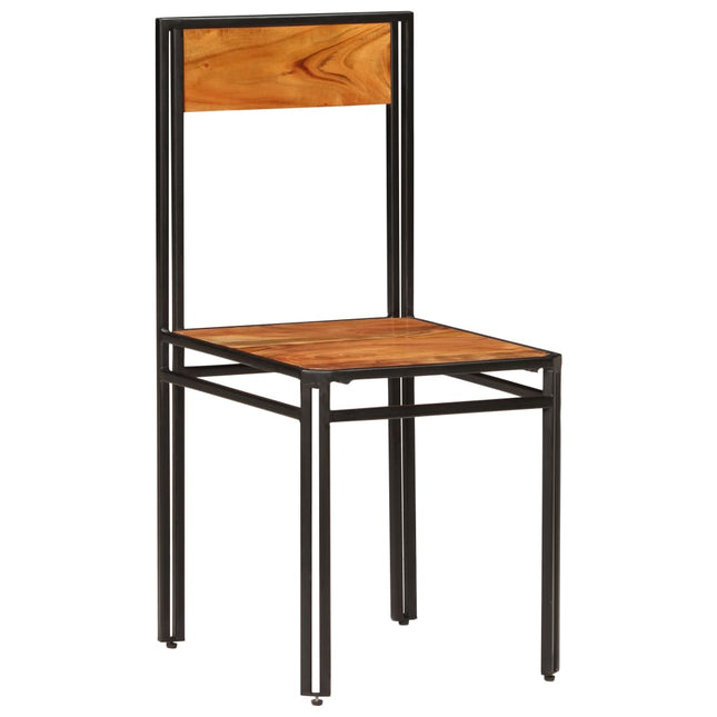 Chaises À Manger Lot De 2 Bois D'acacia Solide