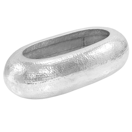 Table Basse Argenté 100X50X28 Cm Aluminium