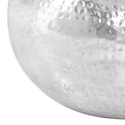Table Basse Argenté 100X50X28 Cm Aluminium