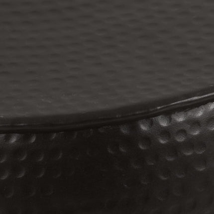 Table Basse Aluminium Martelé 70X30 Cm Noir