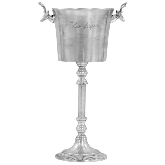 Seau À Champagne Aluminium Solide 39X29X71 Cm Argenté