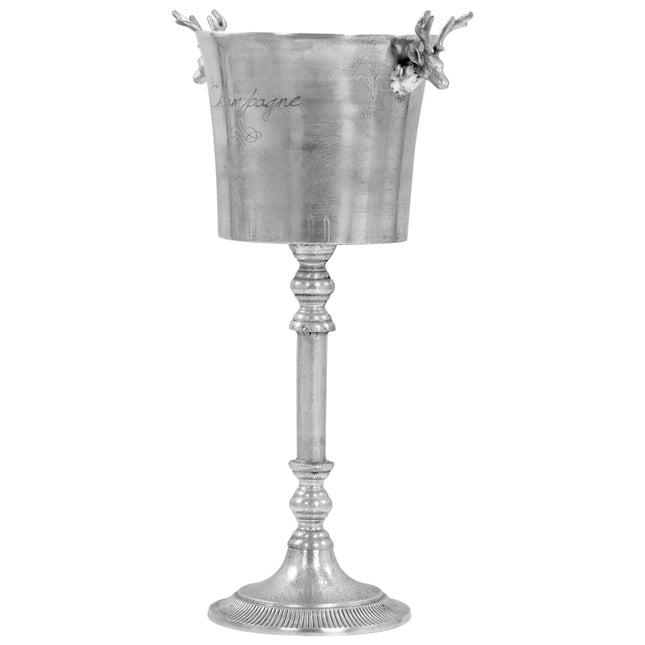 Seau À Champagne Aluminium Solide 39X29X71 Cm Argenté