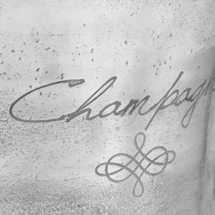Seau À Champagne Aluminium Solide 39X29X71 Cm Argenté