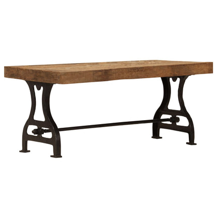 Table Basse Bois De Récupération Massif 100X60X40 Cm