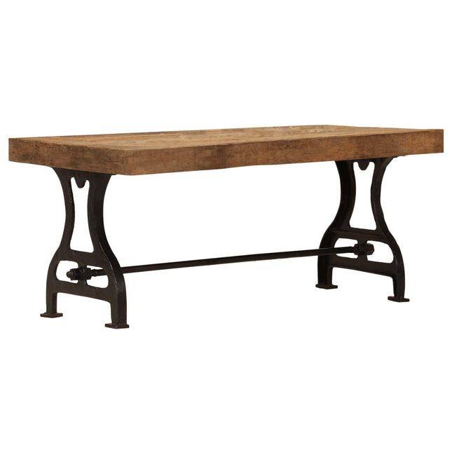 Table Basse Bois De Récupération Massif 100X60X40 Cm