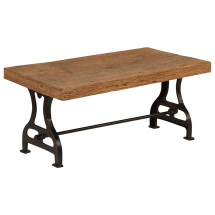 Table Basse Bois De Récupération Massif 100X60X40 Cm
