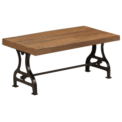 Table Basse Bois De Récupération Massif 100X60X40 Cm