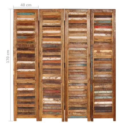 Cloison De Séparation Bois De Récupération Massif 170 Cm