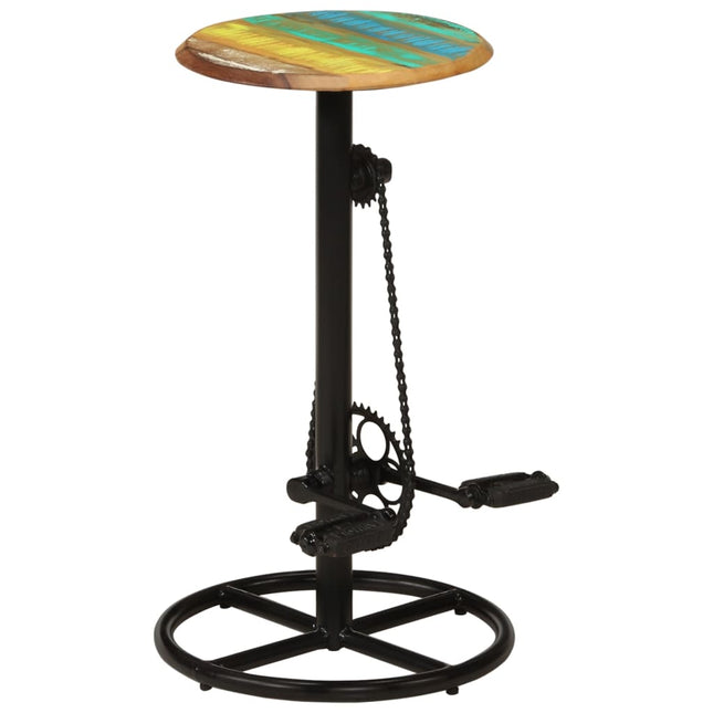 Tabourets De Bar Lot De 2 Bois Massif De Récupération