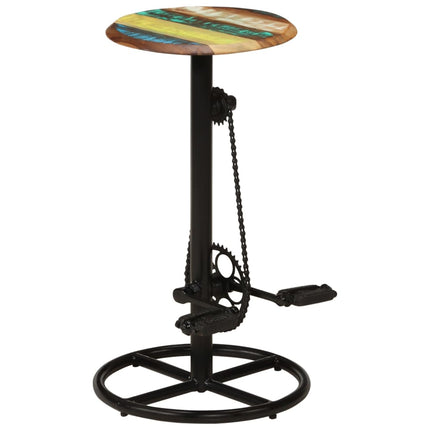 Tabourets De Bar Lot De 2 Bois Massif De Récupération