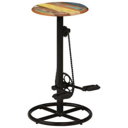 Tabourets De Bar Lot De 2 Bois Massif De Récupération