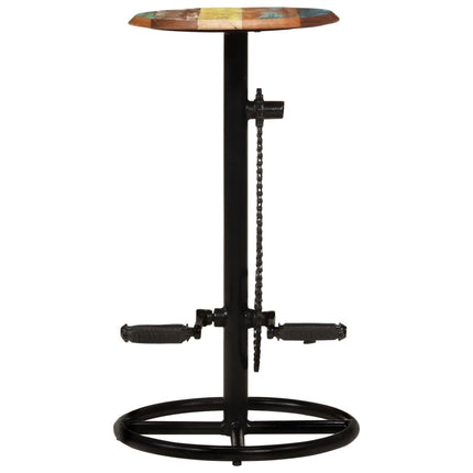 Tabourets De Bar Lot De 2 Bois Massif De Récupération