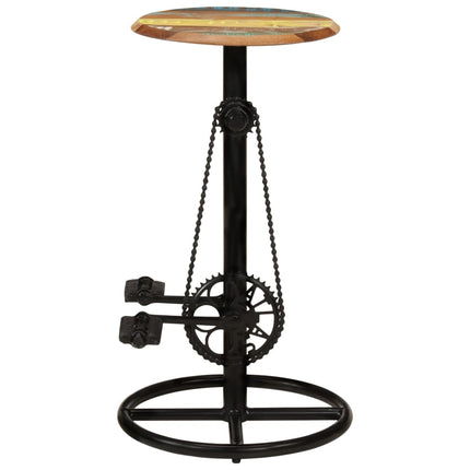 Tabourets De Bar Lot De 2 Bois Massif De Récupération